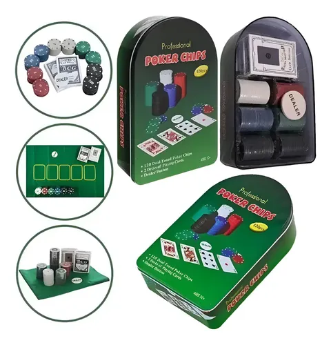 Set Juego Profesional De Póker 120 Piezas Poker Chips