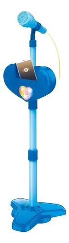 Set Micrófono Pedestal Juguete Niños Mp3 Luces