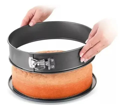 Set Moldes Torta Desmontable 3 Pieza 24/26/28 Cm Gris — foto 2