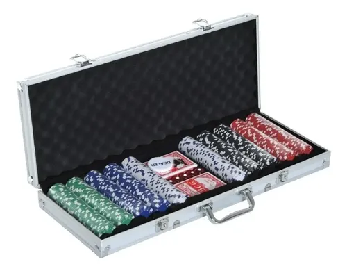Set Poker Juego De Mesa 500 Fichas + Naipes, Dados + Maletín — foto 2