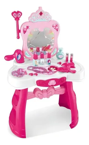 Set Tocador Mágico Princesas Para Niñas Con Luz Y Sonido — foto 4
