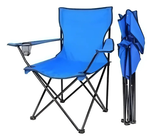 Silla Plegable De Playa Camping Portable Con Portavaso Varios
