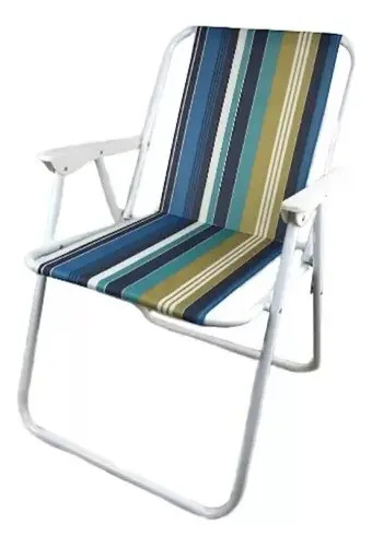 Sillas Para Playa Piscina Camping Plegable Liviana Portátil Celeste