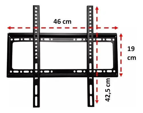 Soporte Fijo Base Tv 26 A 63 Pulgadas Led Lcd Pdp 50 Kg   Negro — foto 5