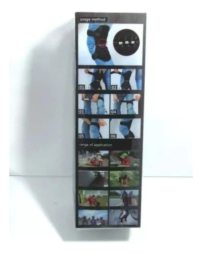 Soporte Para Rodilla Resistencia Senderismo Soportes Negro Unica — foto 2