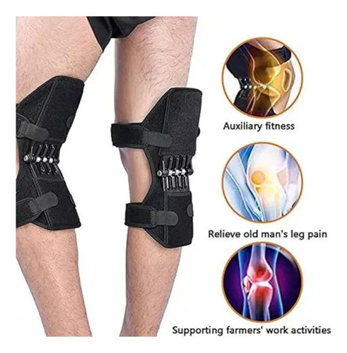 Soporte Para Rodilla Resistencia Senderismo Soportes Negro Unica — foto 5