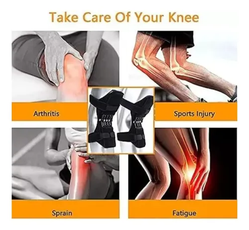 Soporte Para Rodilla Resistencia Senderismo Soportes Negro Unica — foto 6