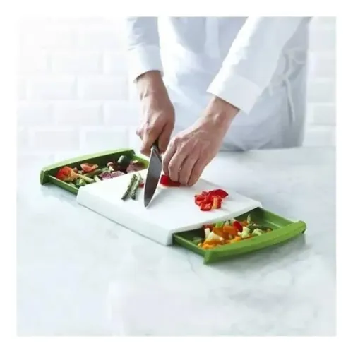 Tabla De Cocina Para Cortar Alimentos Chop Clear Cutting Cajón — foto 4