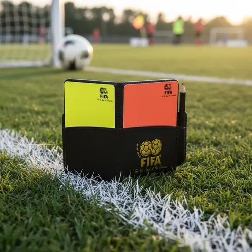 Tarjetas De Arbitro Para Futbol Tarjetero Amarilla Y Roja — foto 3