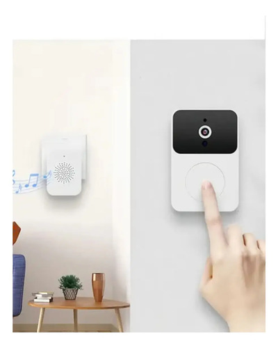 Timbre Inteligente Visualizable Con Cámara X9 Wifi Blanco — foto 4