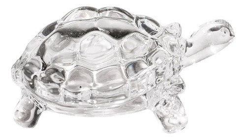 Tortuga Decorativa Cristal Transparente Vidrio 20cm Fashionbeauty