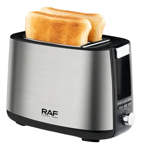 Tostador De Pan 2 Rebanadas Calentador Eléctrico Raf R-507 Color Negro — foto 2