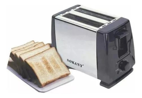 Tostador De Pan Eléctrico Tostadora 2 Rebanadas Gris — foto 2