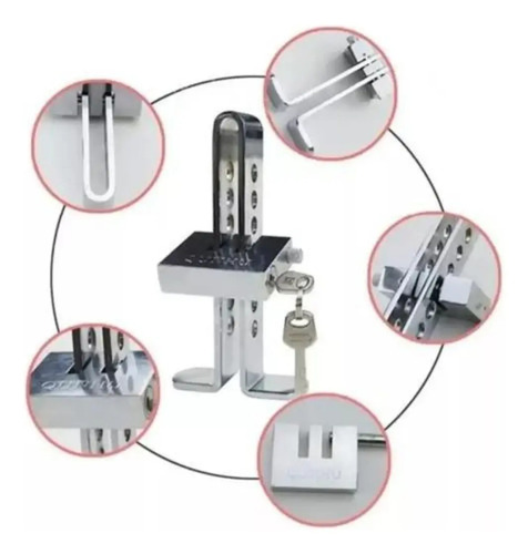 Traba Pedal Para Autos + Candado + Llave Antirrobo Seguridad