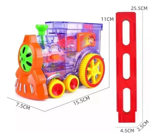 Tren Magico Domino Para Niños Juego De Construcción Tren Varios — foto 2
