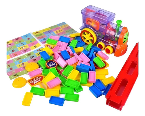 Tren Magico Domino Para Niños Juego De Construcción Tren Varios — foto 3