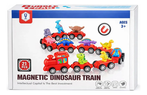 Tren Magnético Con Dinosaurios Juguete Para Niños 21 Piezas 21 — foto 5