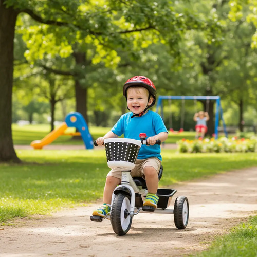 Triciclo Bicicleta Infantil Con Canasta Para Niños — foto 3