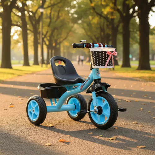 Triciclo Bicicleta Infantil Con Canasta Para Niños — foto 5