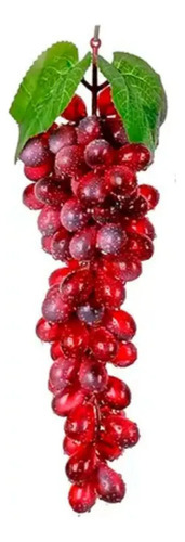 Uva Artificial Fruta Sintética Decoración Gigante 30cm Morado