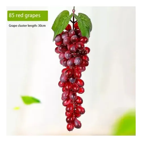 Uva Artificial Fruta Sintética Decoración Gigante 30cm Morado — foto 2