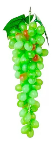 Uva Artificial Fruta Sintética Decoración Gigante 30cm Verde