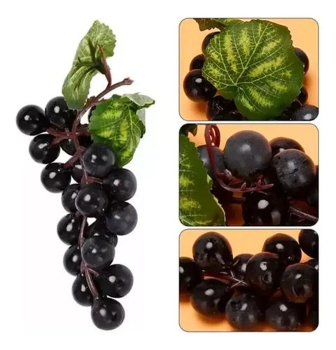 Uvas Artificiales Fruta Sintética Decoración Bodegón — foto 6