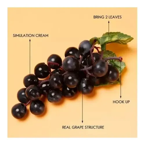 Uvas Artificiales Fruta Sintética Decoración Bodegón — foto 7
