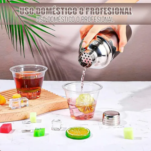 Vaso Coctelera  Profesional Acero Inoxidable 500ml Plateado — foto 5
