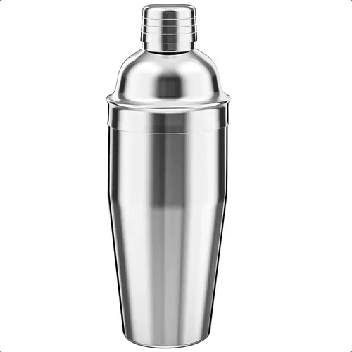 Vaso Coctelera Profesional Acero Inoxidable 750ml Plateado
