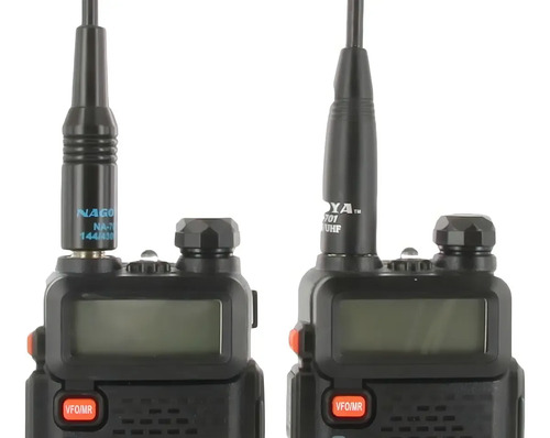 Walkie Talkies Radio Transmisor 8w Comunicador V-5r 520mhz Negro Doble Banda — foto 2